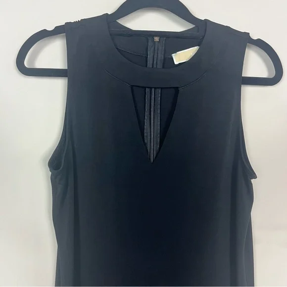 MICHAEL MICHAEL KORS SLEEVELESS CUT OUT TOP IN BLACK SIZE SMALL - Picture 6 of 10